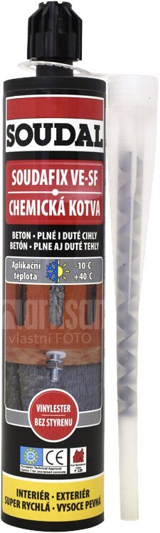Chemická injektážní malta fischer FIS V Plus s ETA pro beton i zdivo