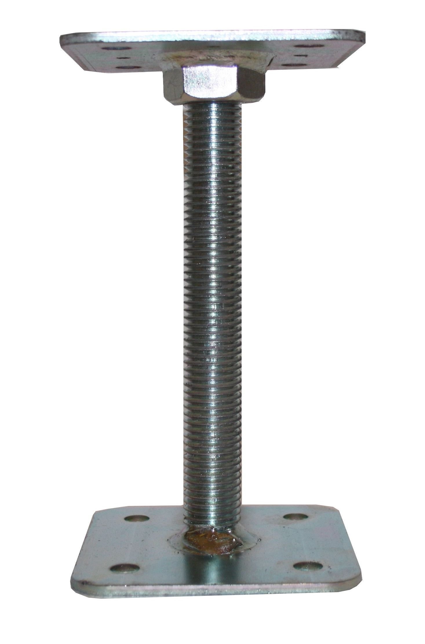 Výškově nastavitelná kotevní patka 110×110 mm s maticí M24
